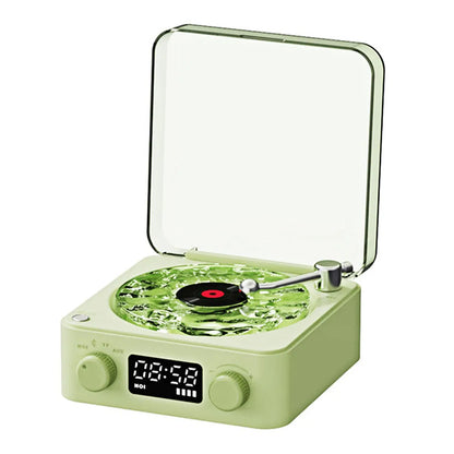 Portable Retro Bluetooth Speaker White Noise Sleep Aid Music Box Colorful Ambient Light MP3 Music Player Support TF Card AUX